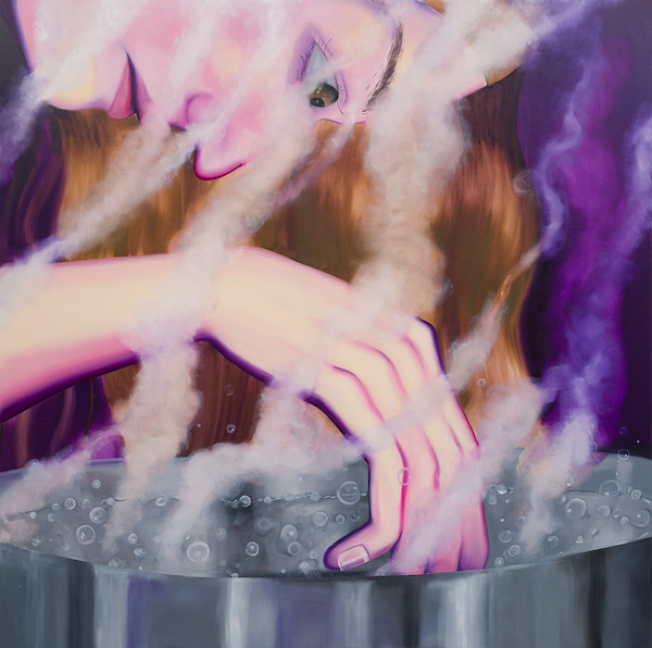 Boiling water / 180x180 / oil on canvas / 2023